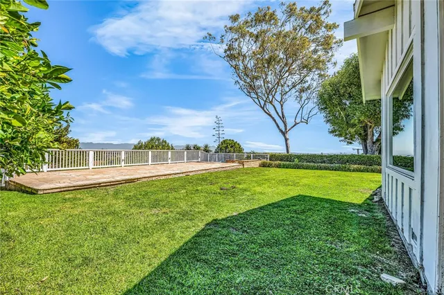 a view of a backyard with a garden