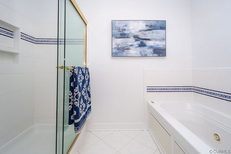 9014 Norwick Road Henrico, VA 23229 - Photo 36 of 50 Ceramic Master bath with tub and walk in shower