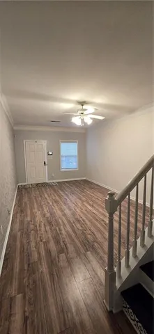 a view of an empty room