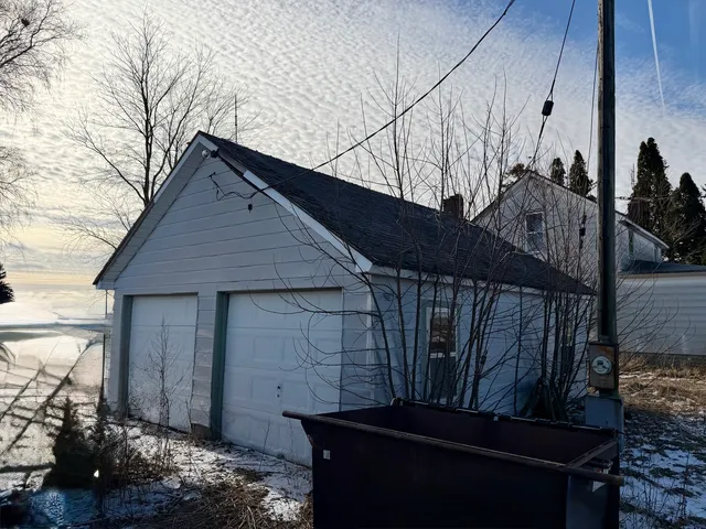 a view of outdoor space and wooden deck