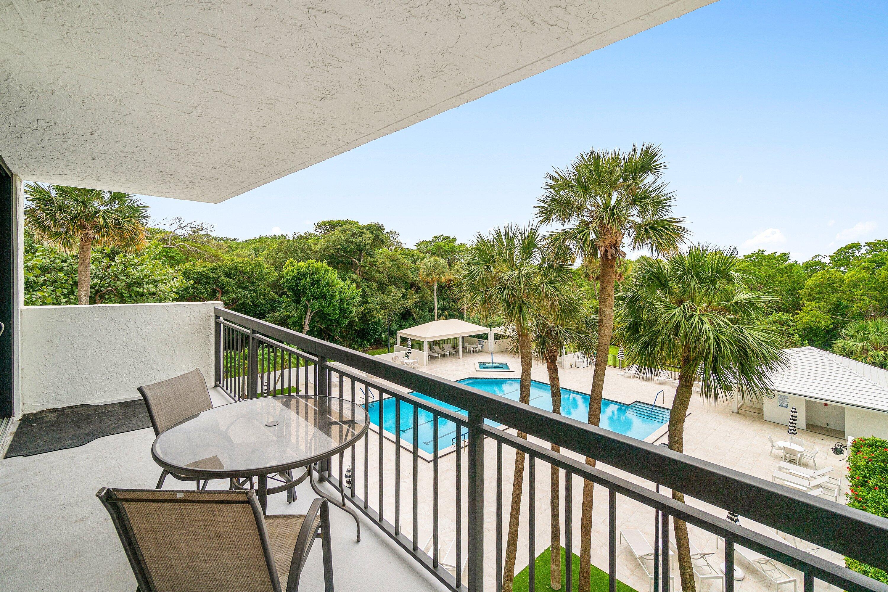 2001 North Ocean Boulevard, Unit 305 Boca Raton, FL 33431 - Photo 30 of 61 a view of a balcony with mountain view