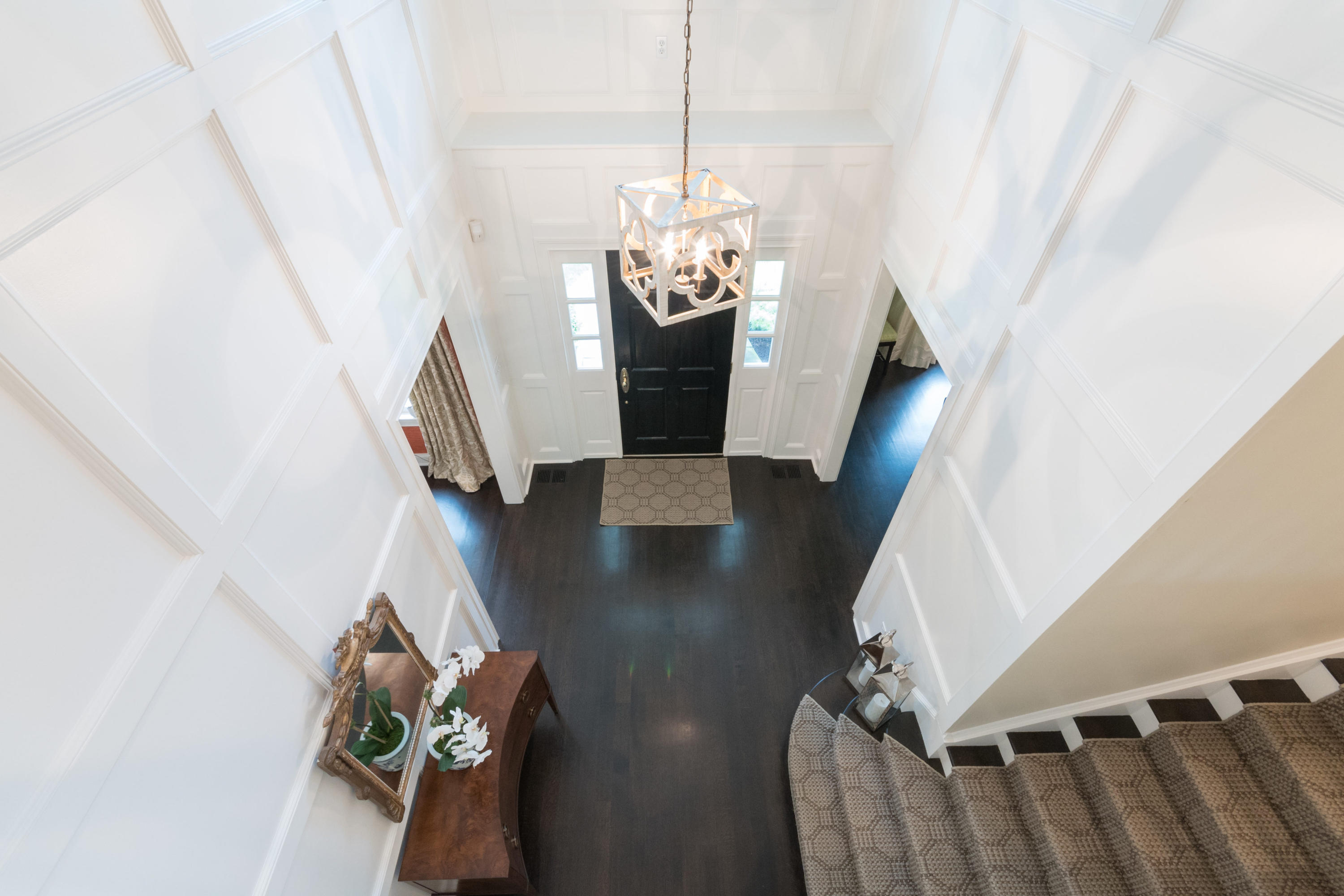 280 Hollow Tree Ridge Road Darien, CT 06820 - Photo 48 of 66 a view of entryway and livingroom with wooden floor