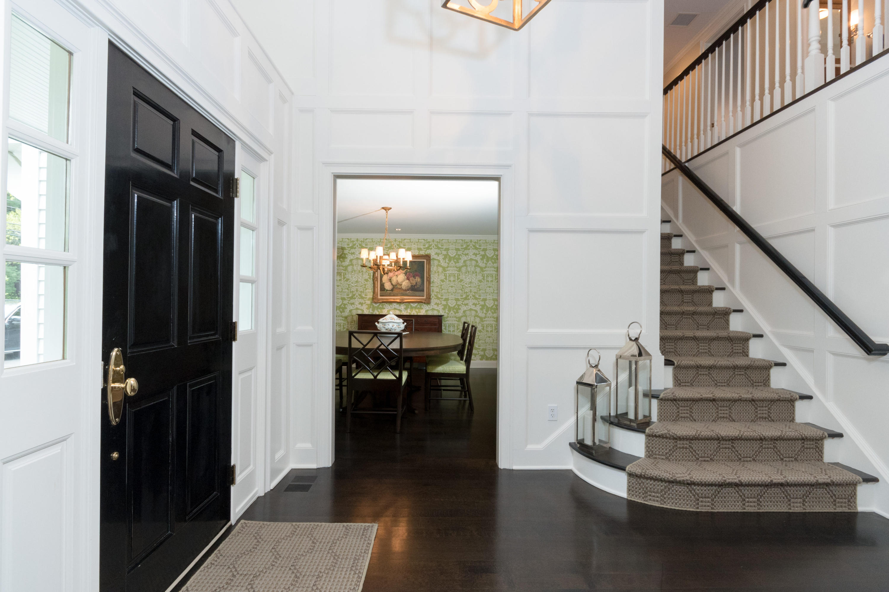 280 Hollow Tree Ridge Road Darien, CT 06820 - Photo 7 of 66 a view of entryway and hall with wooden floor