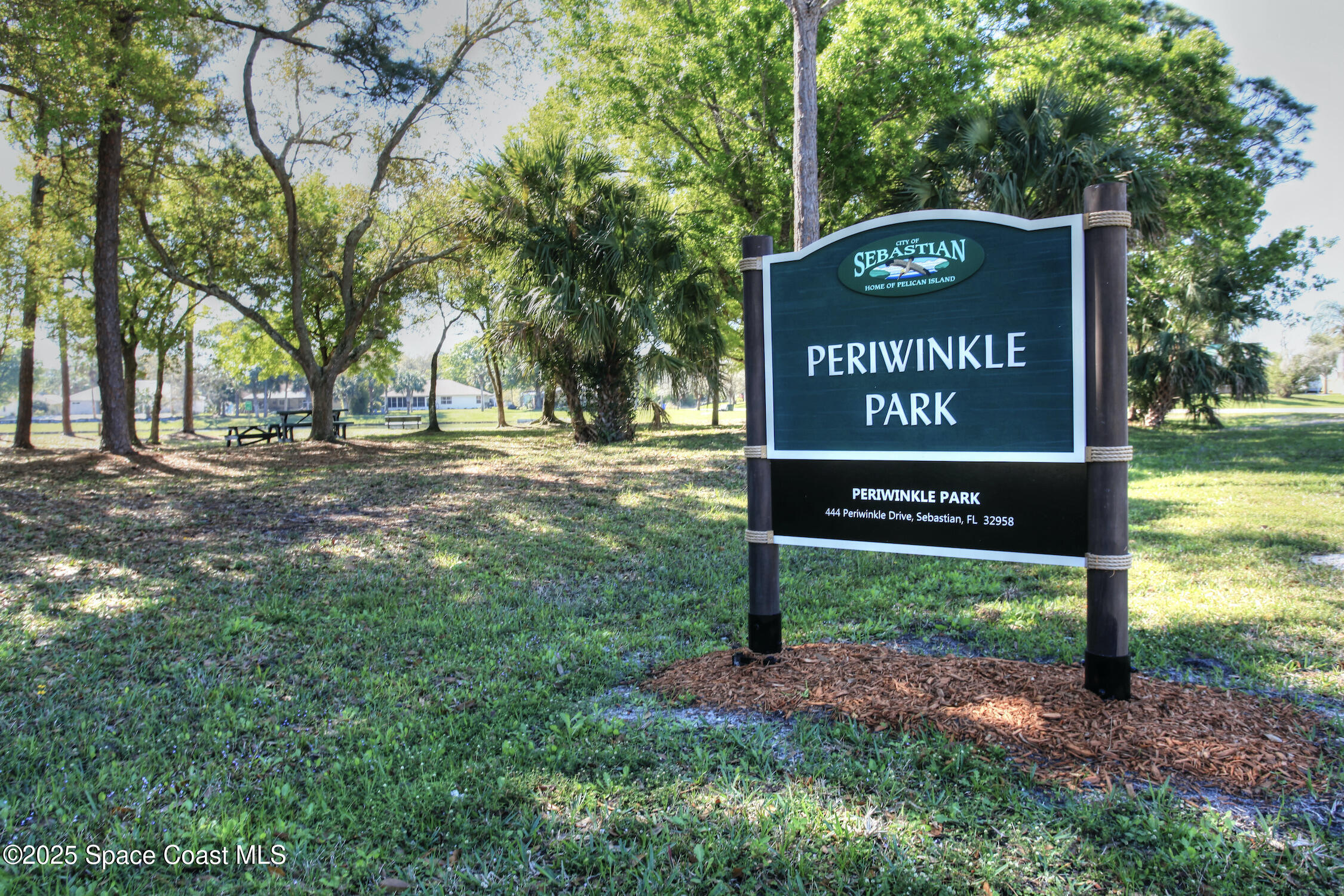 443 Lanfair Avenue Sebastian, FL 32958 - Photo 28 of 33 a view of a park that has sign board