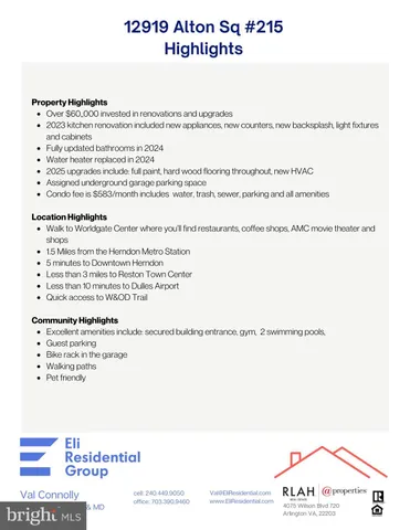 $370,000 | 12919 Alton Square, Unit 215, Herndon, VA 20170