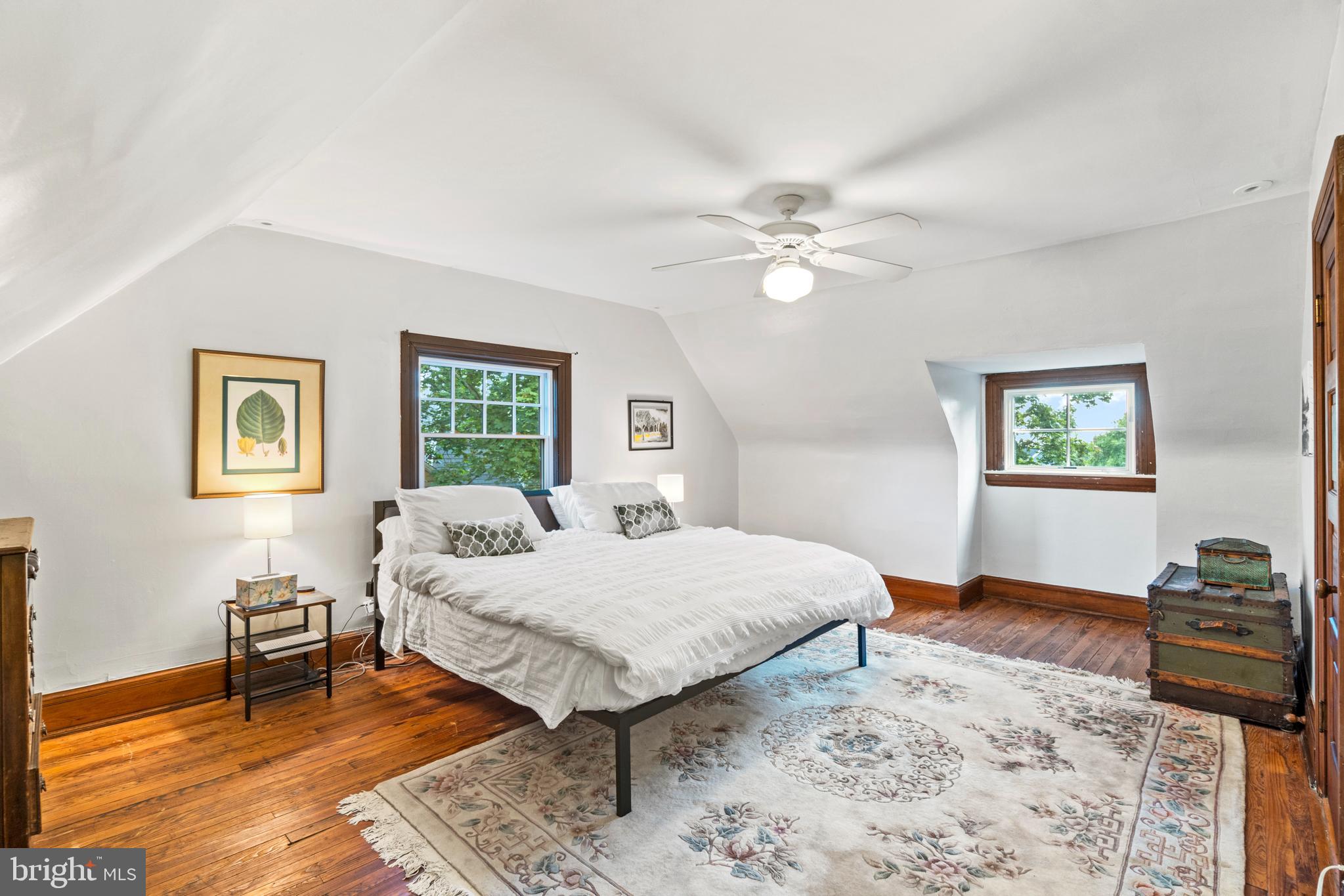 317 Hawthorn Road Baltimore, MD 21210 - Photo 39 of 59 Third floor bedroom #1 with hardwood floors