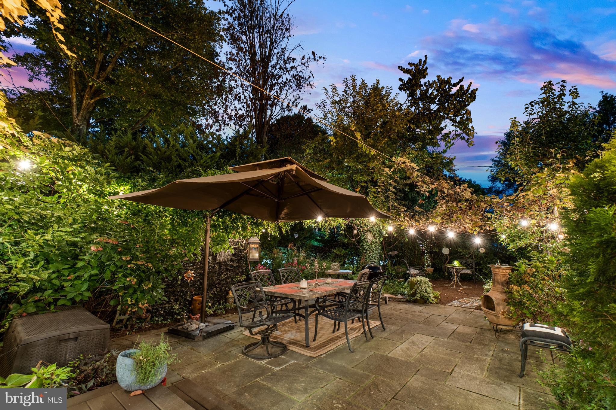 317 Hawthorn Road Baltimore, MD 21210 - Photo 49 of 59 Patio at twilight