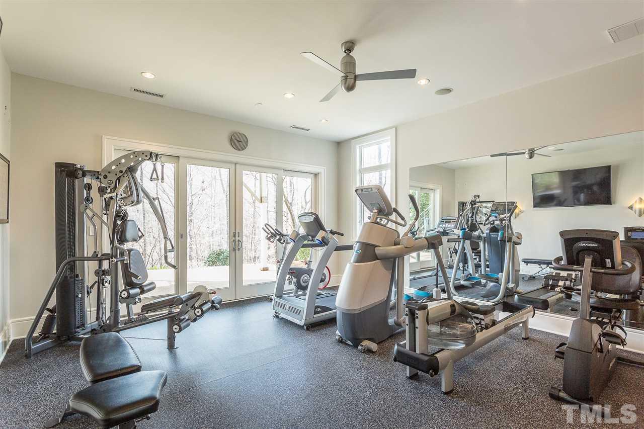 1117 Baslow Brook Court Raleigh, NC 27614 - Photo 27 of 30 a view of a room with gym equipment