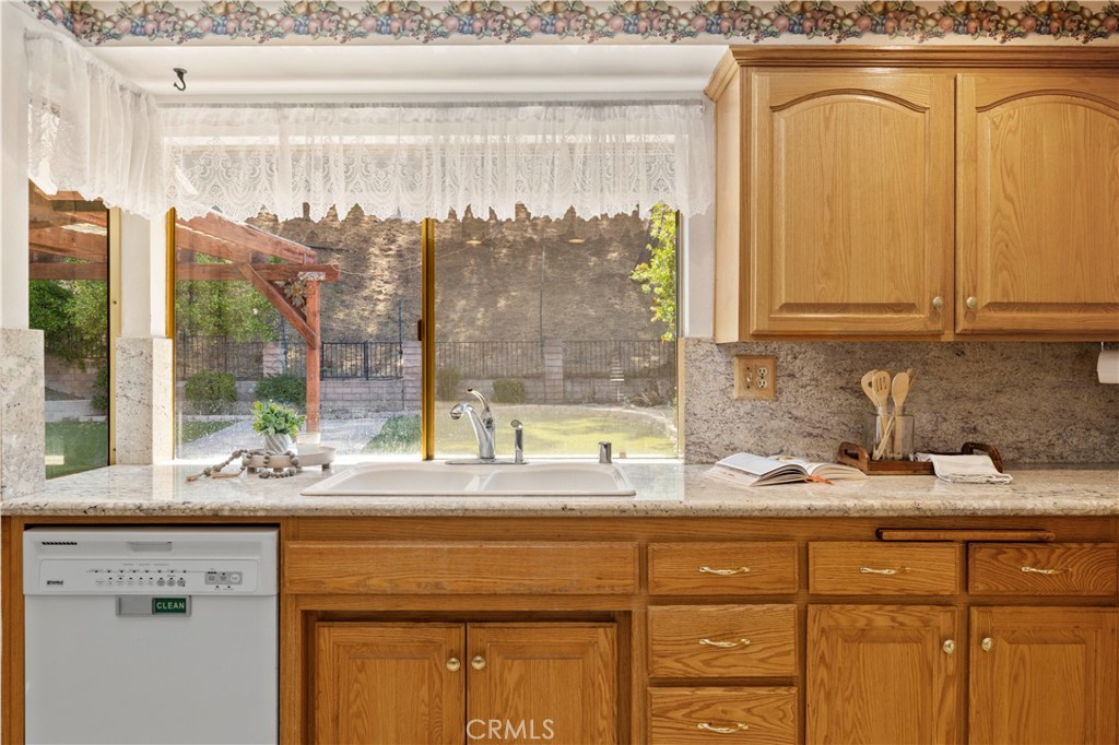 28784 Eagleton Street Agoura Hills, CA 91301 - Photo 20 of 48 a sink with a granite countertop window and a sink