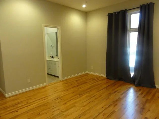 a room with white cabinets