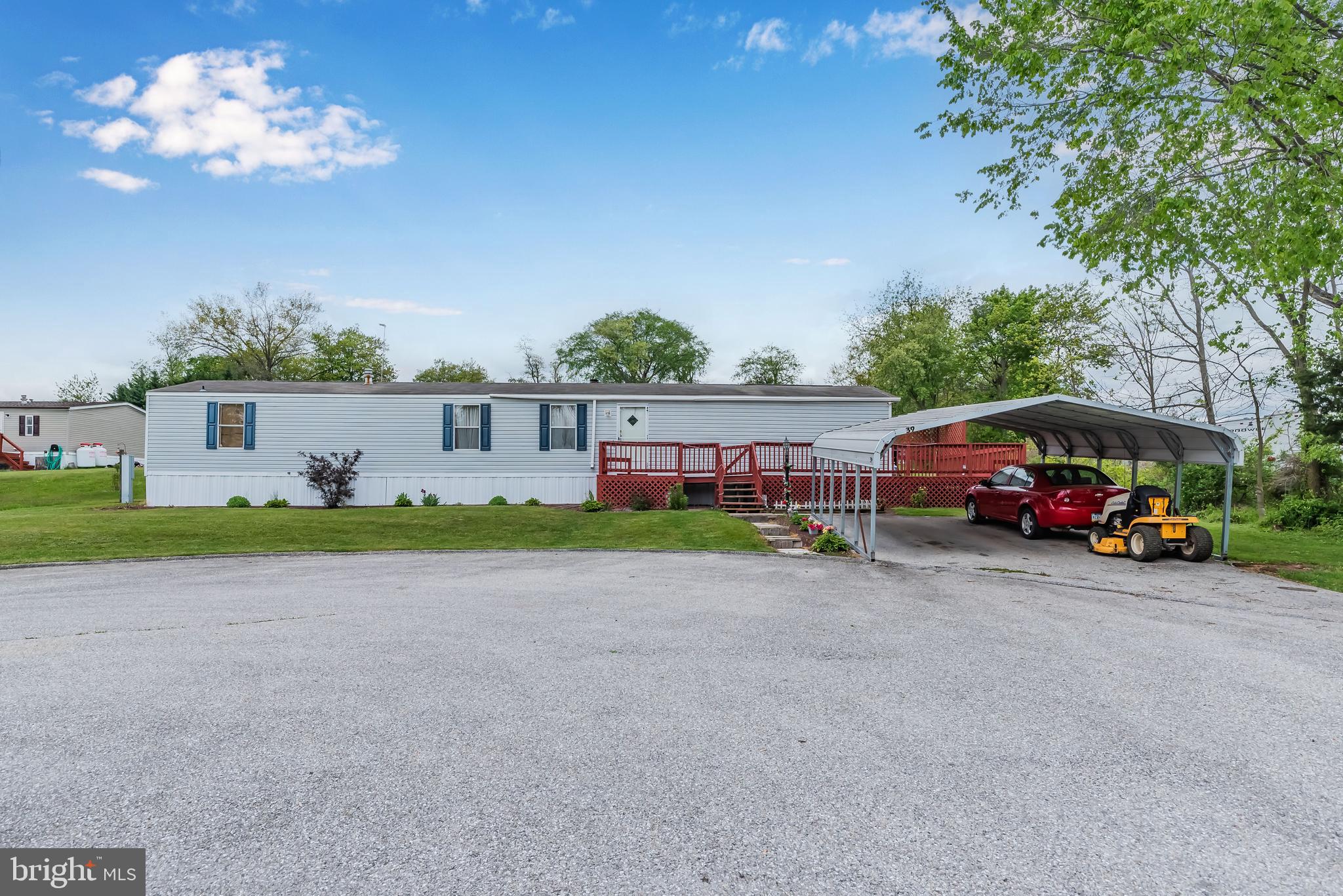 Front - showing carport and front deck
