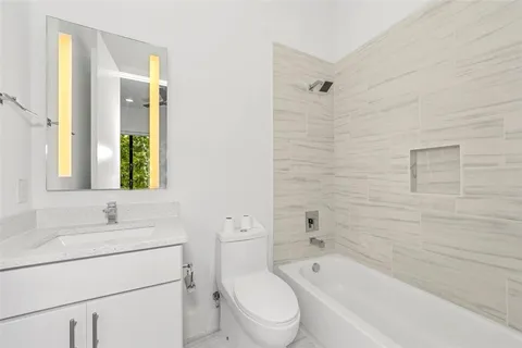 a front view of a building with street