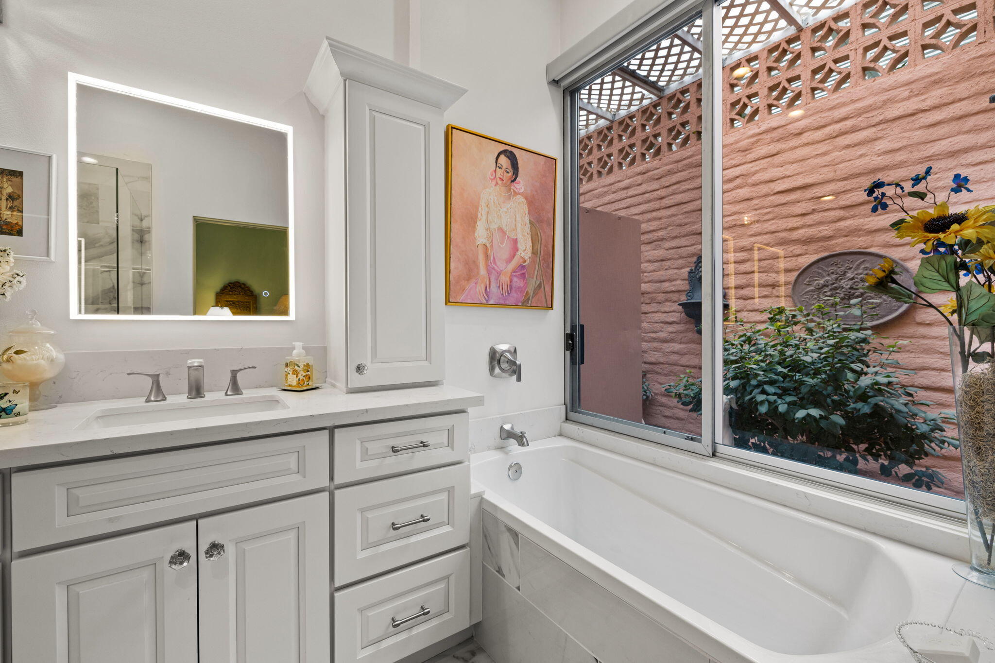 47432 Rabat Drive Palm Desert, CA 92260 - Photo 39 of 46 a bathroom with a sink and a mirror