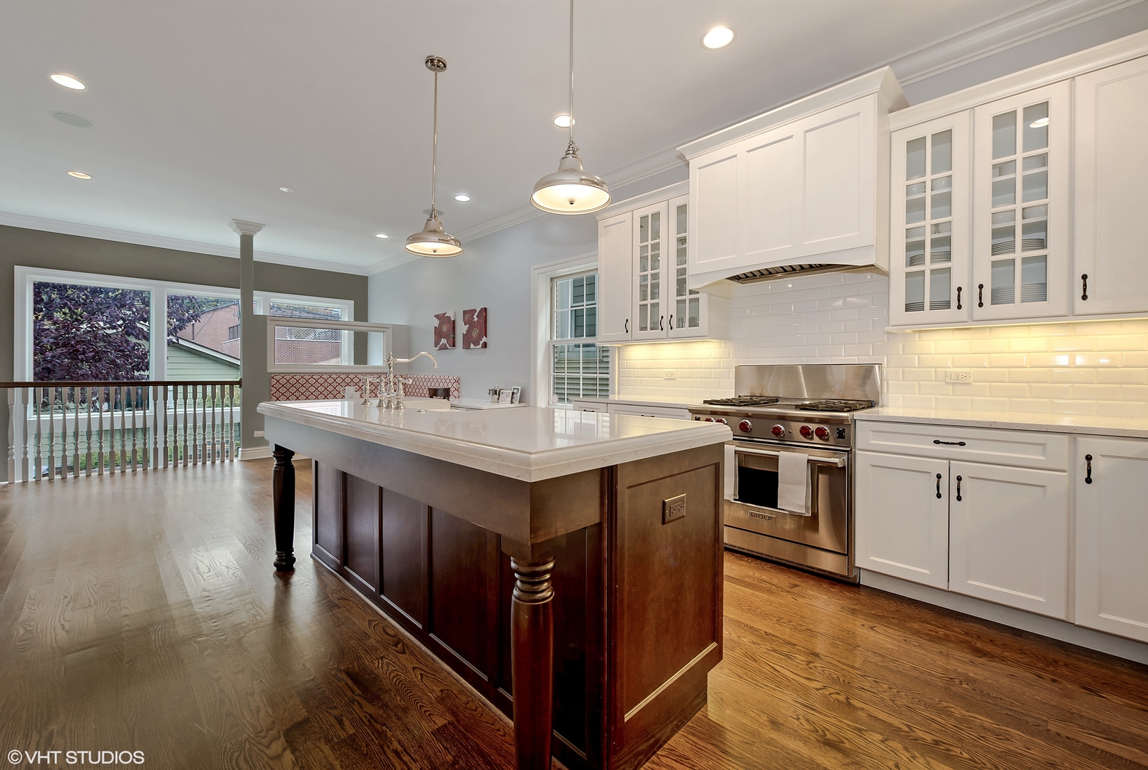 1834 West School Street Chicago, IL 60657 - Photo 5 of 21 a kitchen with a stove a sink and a refrigerator