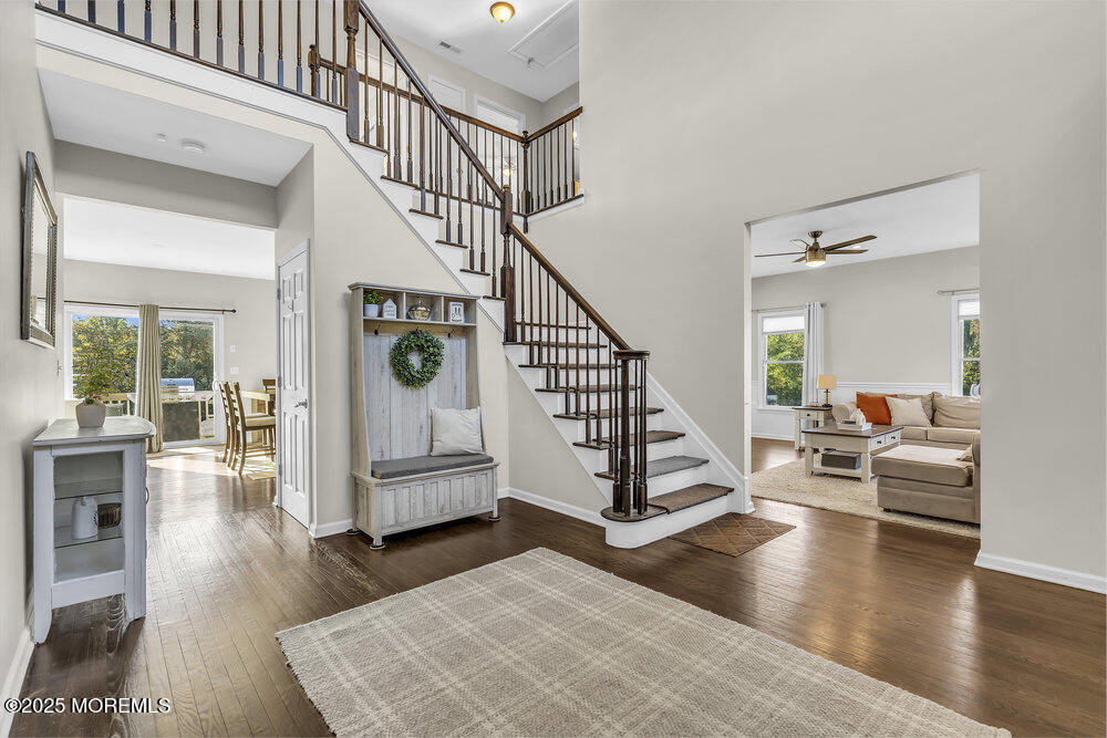 11 Cutter Court Cream Ridge, NJ 08514 - Photo 19 of 87 a view of entryway livingroom and hall with wooden floor