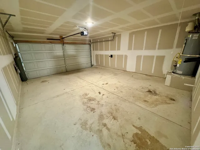 a view of a garage
