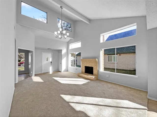 a view of livingroom with fireplace