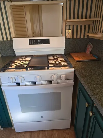 a close view of stove