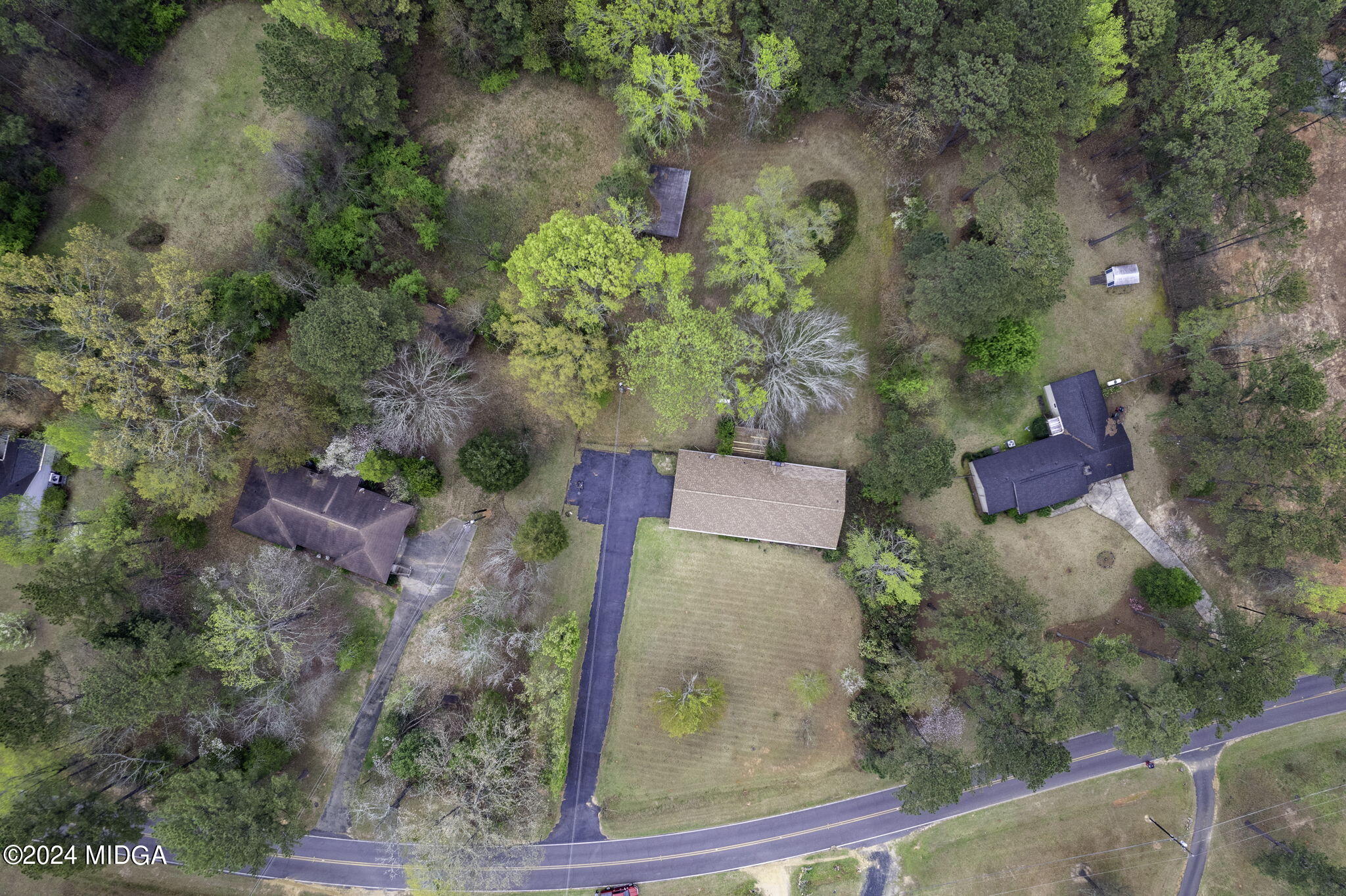 1299 Rainey Road Macon, GA 31220 - Photo 32 of 35 an aerial view of a house with outdoor space