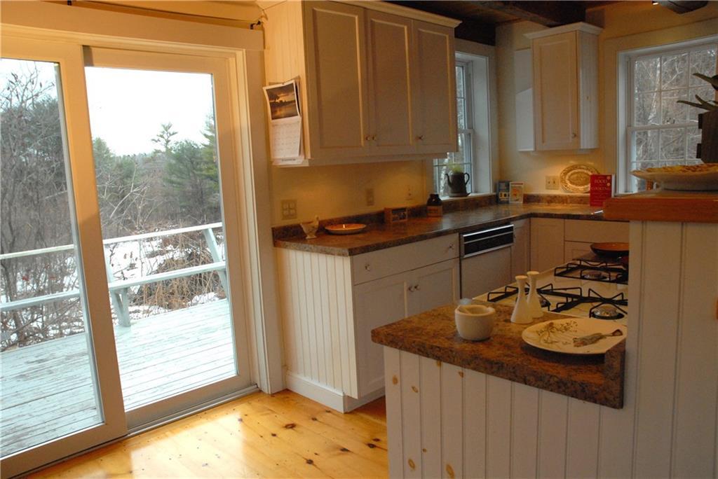 109 Lewis Hill Road Newcastle, ME 04553 - Photo 5 of 24 Sliders to a deck, with old fields...