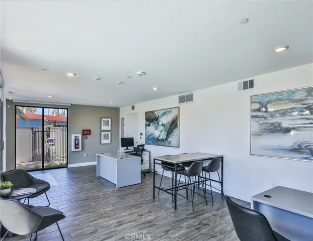 a room with gym equipment