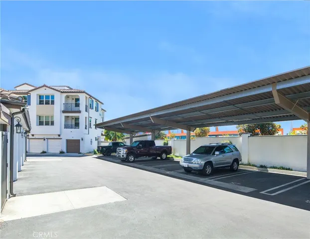 a city street lined with tall buildings