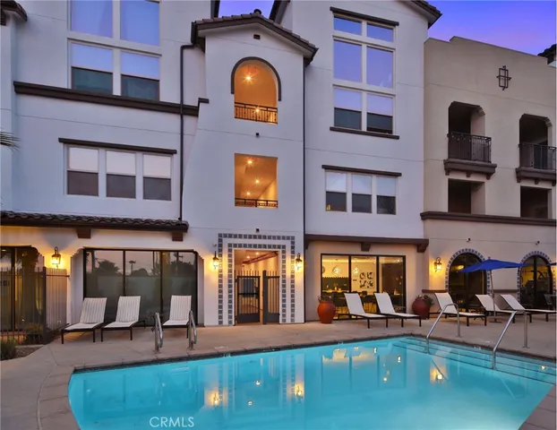 a city street lined with tall buildings