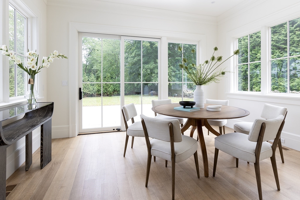 68 Clyde Street Brookline, MA 02445 - Photo 14 of 25 a dining room with furniture window and wooden floor