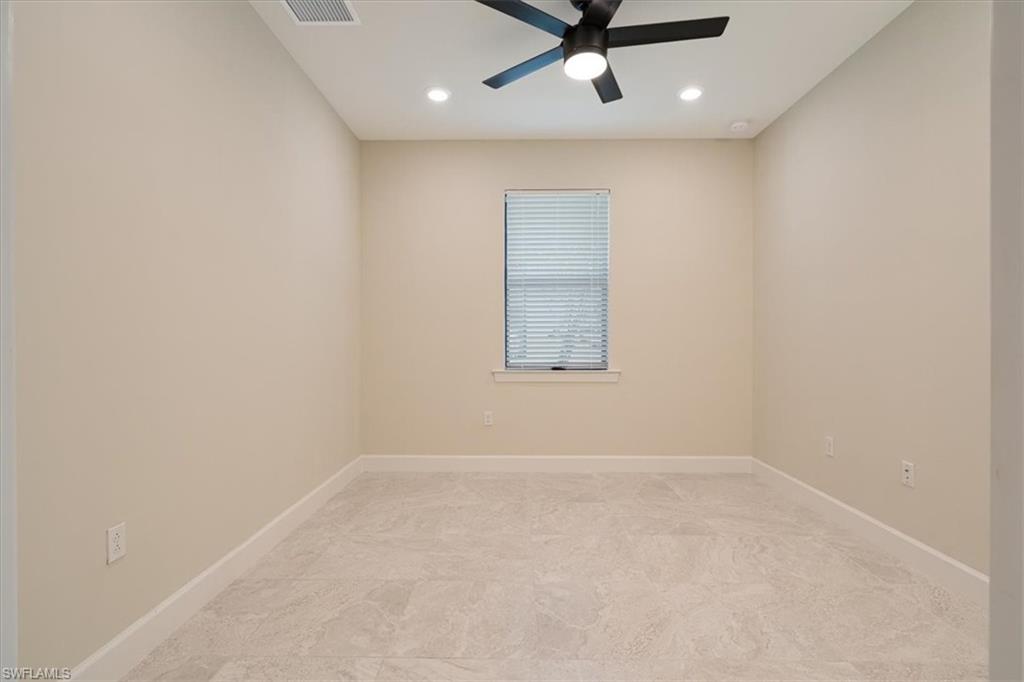 1996 Parson Street Naples, FL 34120 - Photo 12 of 50 Spare room featuring recessed lighting and a ceiling fan
