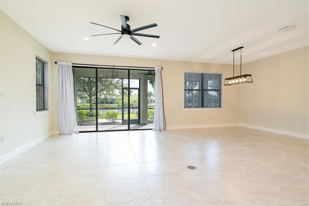 1996 Parson Street Naples, FL 34120 - Photo 27 of 50 Spare room featuring recessed lighting, ceiling fan, and light tile patterned floors