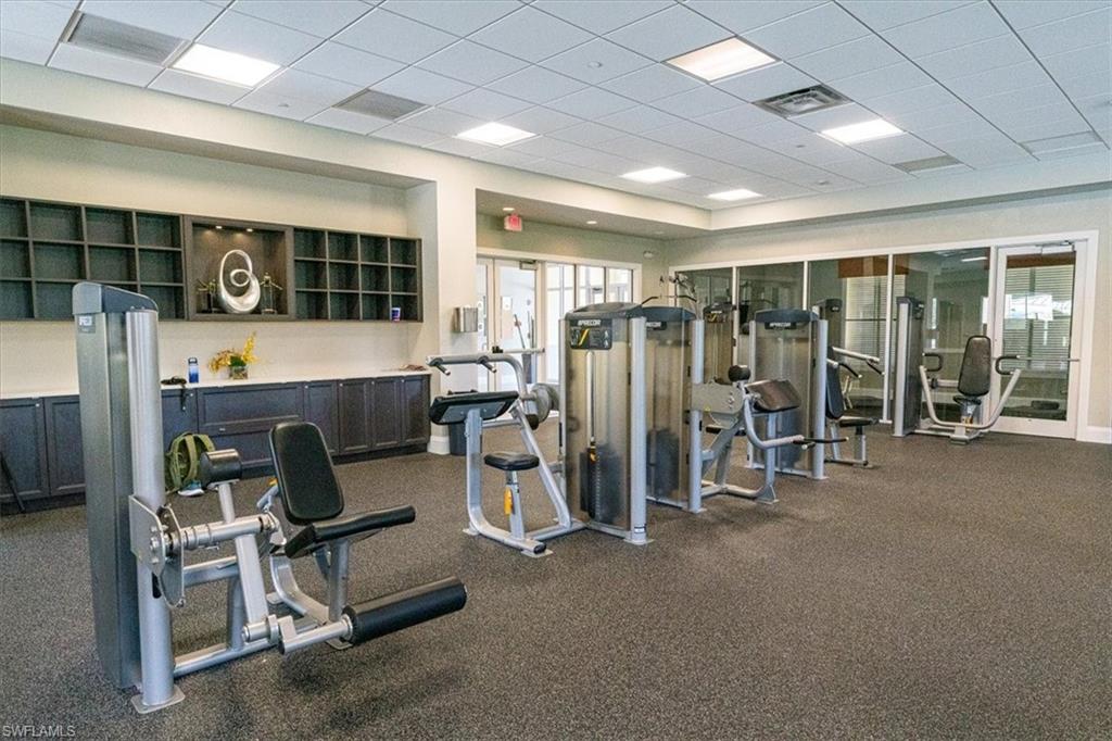 1996 Parson Street Naples, FL 34120 - Photo 48 of 50 Workout area with a drop ceiling