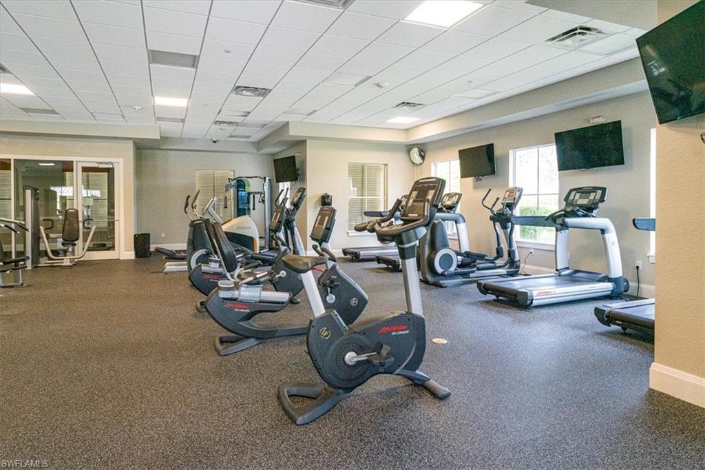 1996 Parson Street Naples, FL 34120 - Photo 49 of 50 Exercise room with a drop ceiling