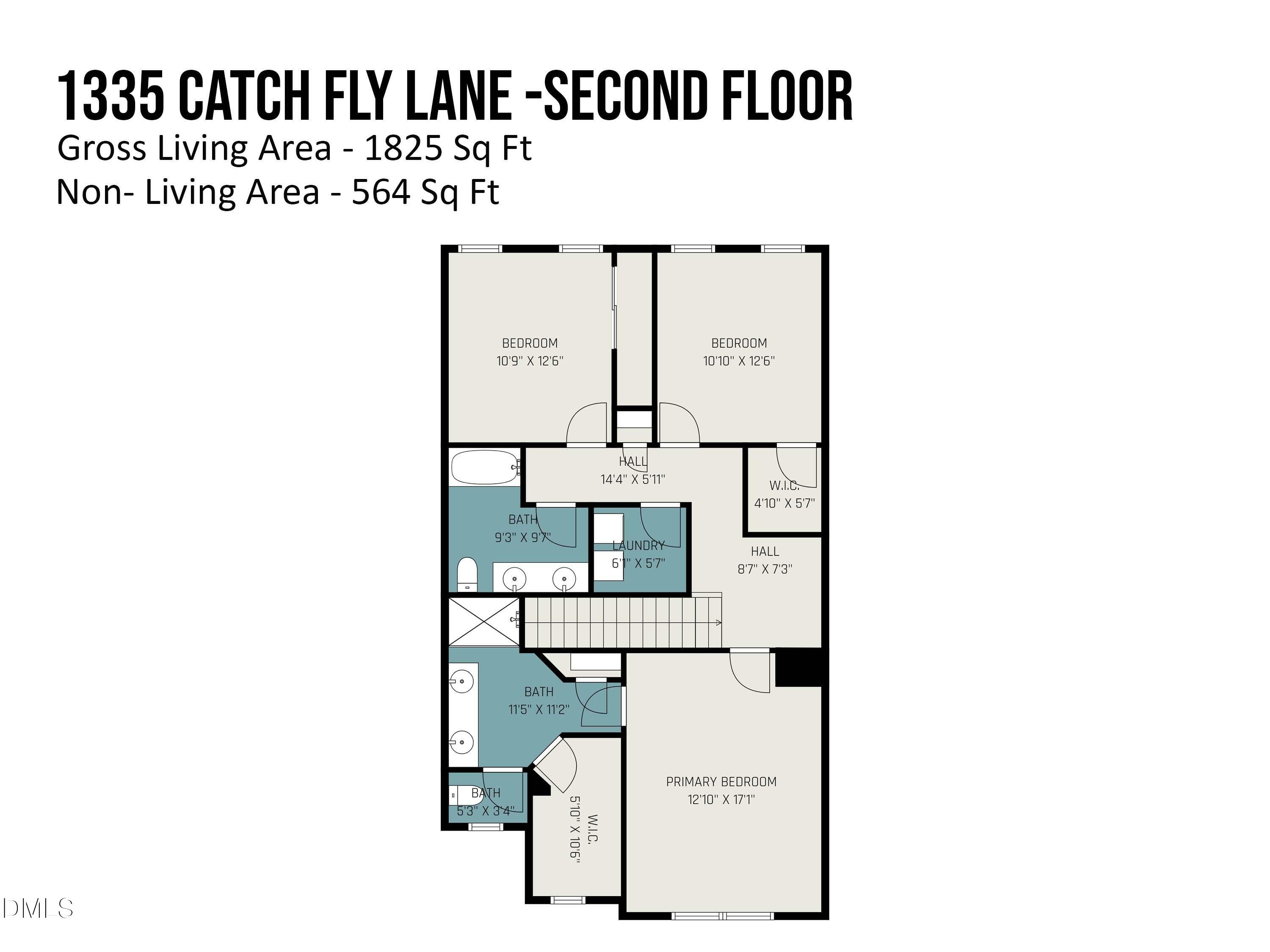 1335 Catch Fly Lane Durham, NC 27713 - Photo 29 of 30 a picture of a floor plan