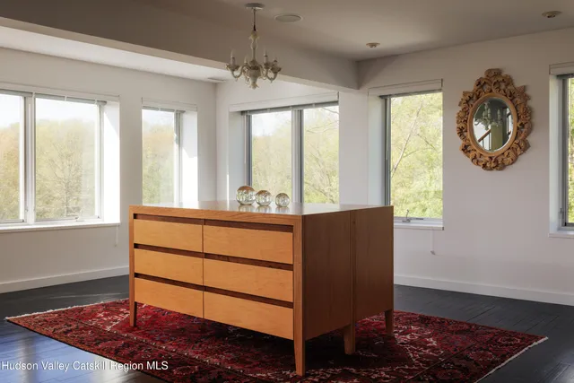 a view of hallway with stairs
