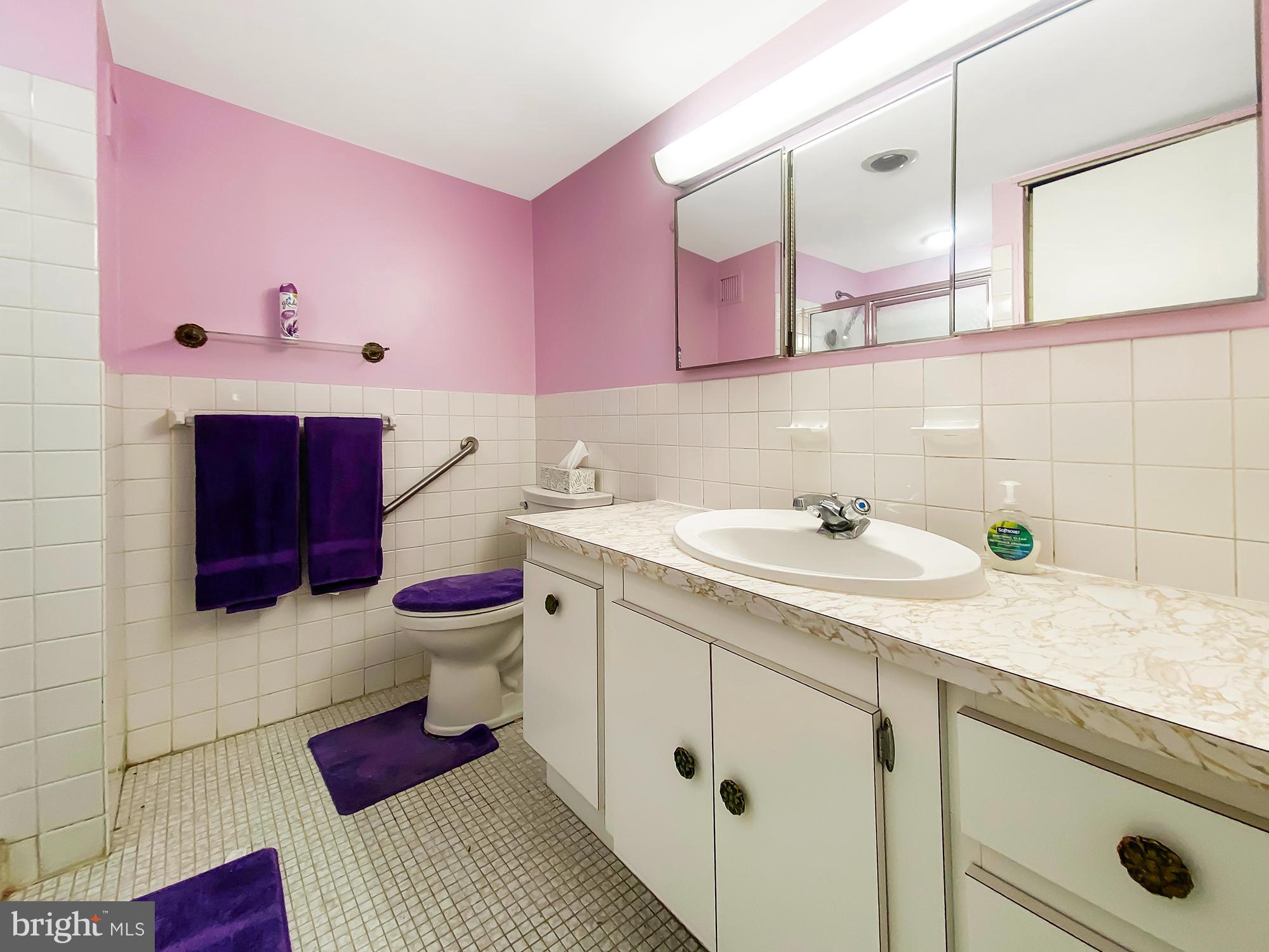 3600 Conshohocken Avenue, Unit 909 Philadelphia, PA 19131 - Photo 12 of 22 a bathroom with a sink vanity mirror and toilet