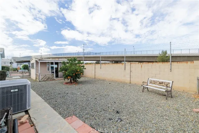 a view of a porch with furniture