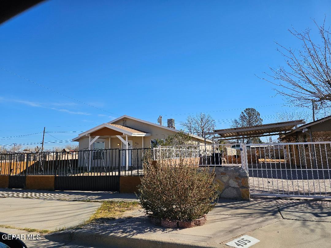 401 South 5th Street Anthony, TX 79821 - Photo 26 of 26 a front view of a house with a yard