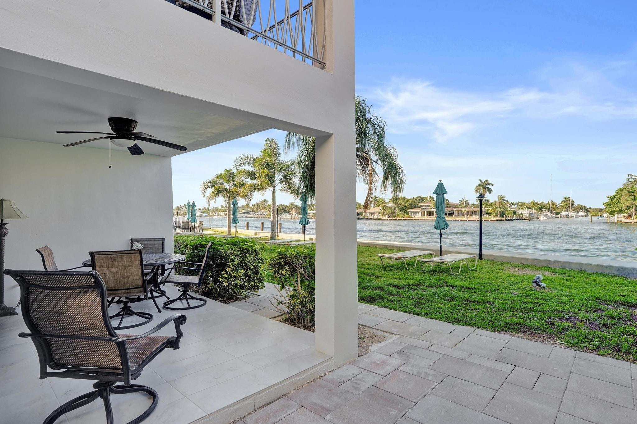 505 North Riverside Drive, Unit 7 Pompano Beach, FL 33062 - Photo 20 of 43 a view of a patio with garden