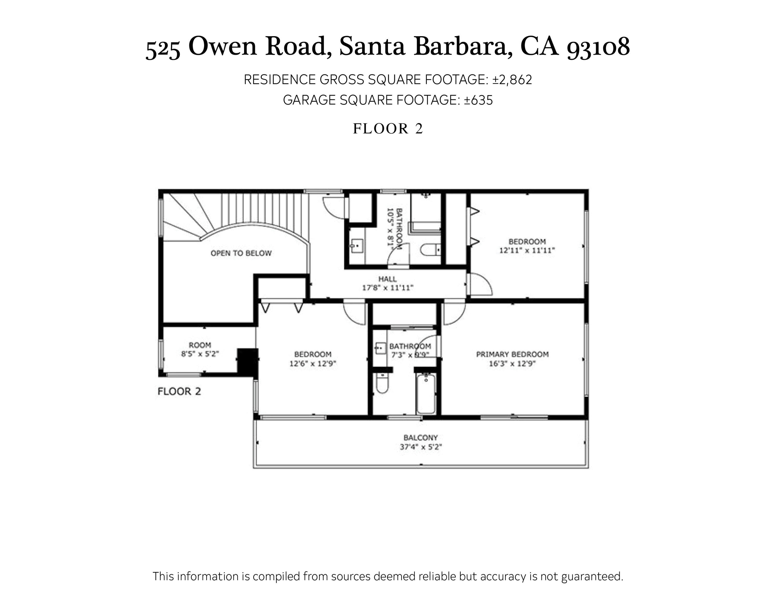 525 Owen Road Santa Barbara, CA 93108 - Photo 50 of 50 Floor Plan