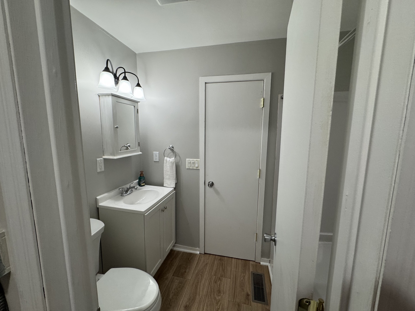 910 West Kennedy Road Braidwood, IL 60408 - Photo 16 of 23 a bathroom with a toilet a sink and mirror