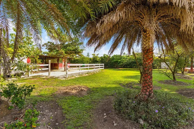 a view of outdoor space with garden
