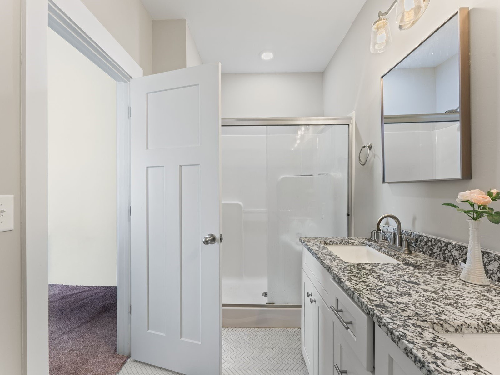 506 Bill Fuson Road McMinnville, TN 37110 - Photo 11 of 22 a bathroom with a granite countertop sink mirror and double