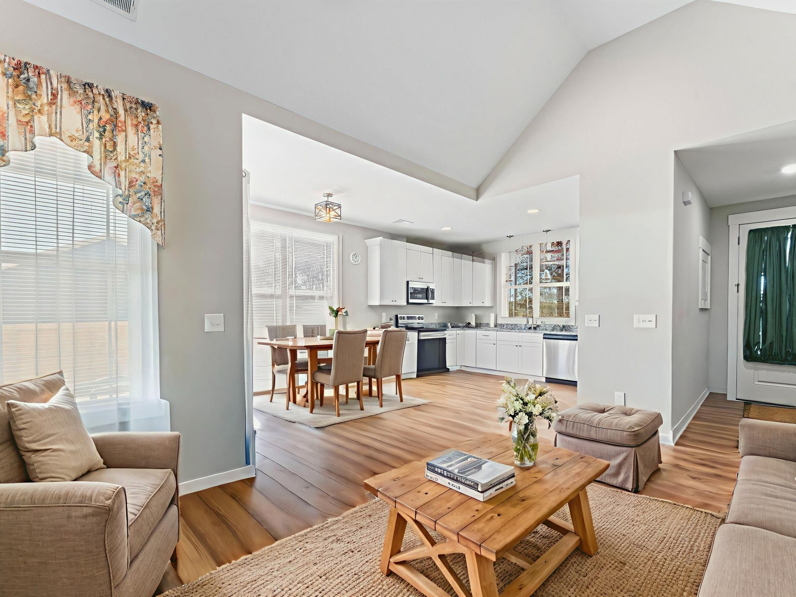 506 Bill Fuson Road McMinnville, TN 37110 - Photo 2 of 22 a living room with furniture kitchen view and a wooden floor