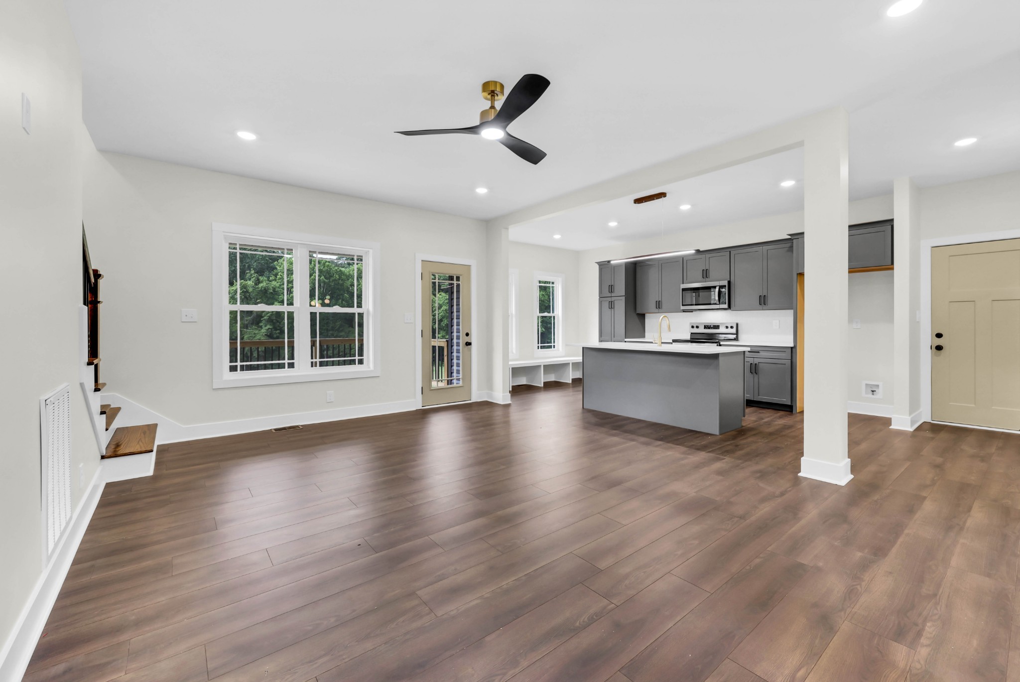 5580 Chambers Road Cumberland Furnace, TN 37051 - Photo 8 of 51 a view of an empty room with a window and wooden floor