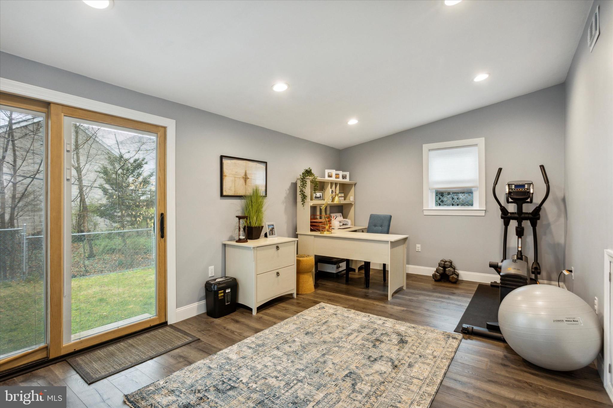 8 South Overhill Road Media, PA 19063 - Photo 20 of 39 4th bedroom with lofted ceilings & exterior access
