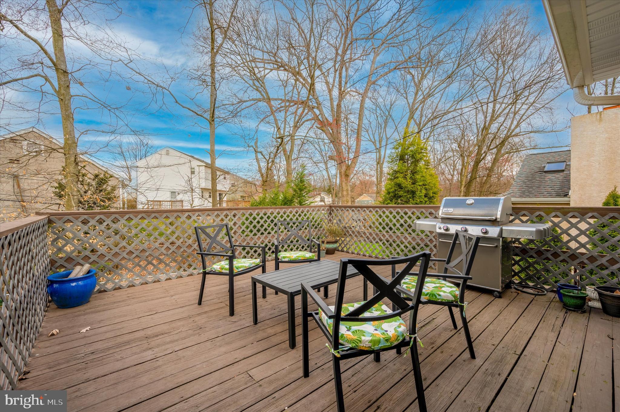 8 South Overhill Road Media, PA 19063 - Photo 33 of 39 Spacious private deck with pretty views