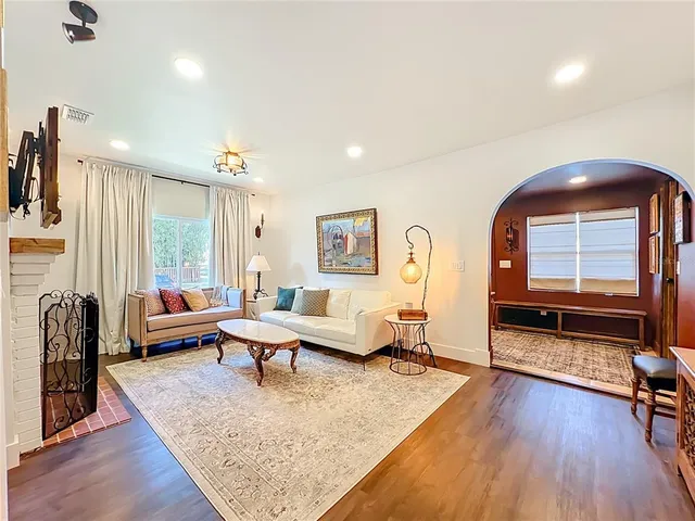 a outdoor space with furniture