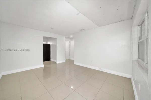 a view of an empty room
