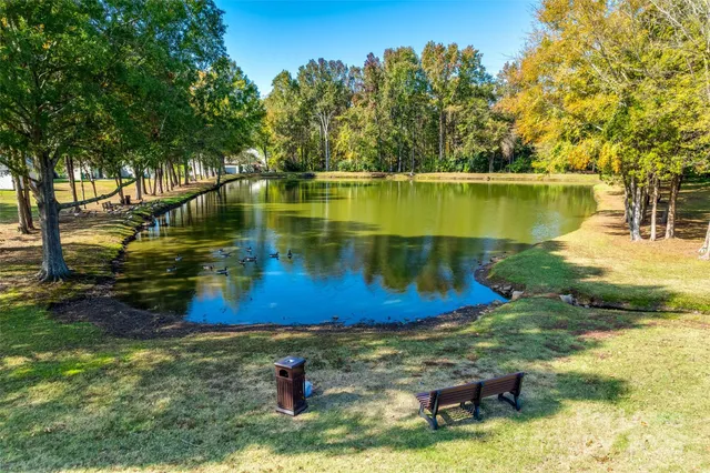 a view of lake from a house