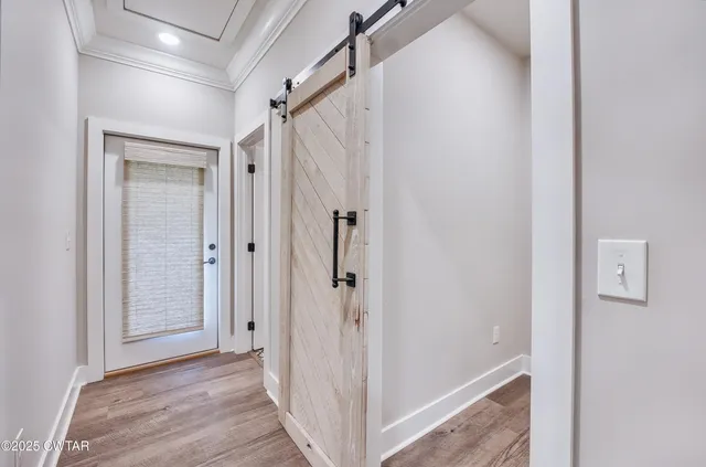 a view of a walk in closet